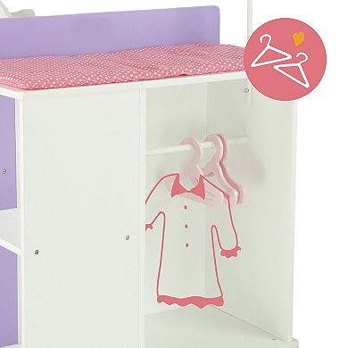 Olivia's Little World Little Princess Baby Doll Changing Station with Storage
