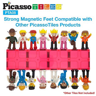 16 Piece Magnetic Character Action Figures Set