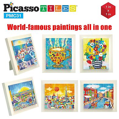 30 Piece 6-in-1 World Famous Painting Puzzles Magnetic Cubes