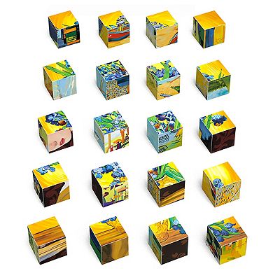 20 Piece World Famous Art Puzzle Cube Set