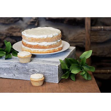 Rustic Farmhouse Large Decorative Reclaimed Wood Cake Stand, Dessert Stand