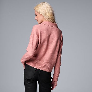 Women's Simply Vera Vera Wang Luxe Cashmere Blend Pullover