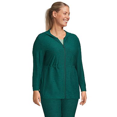Plus Size Lands' End Soft Performance Full-Zip Hoodie