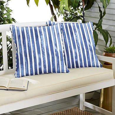Sorra Home Outdoor/Indoor Corded Pillow Set of Two