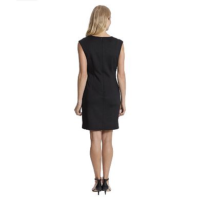 Women's London Times Floral Laser Cut Mini Sheath Dress