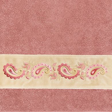 Linum Home Textiles Turkish Cotton Mackenzie 2-piece Embellished Bath Towel Set