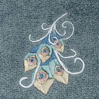 Linum Home Textiles Turkish Cotton Penelope 2-piece Embellished Washcloth Set
