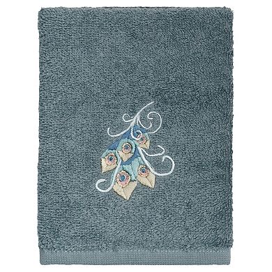 Linum Home Textiles Turkish Cotton Penelope 2-piece Embellished Washcloth Set
