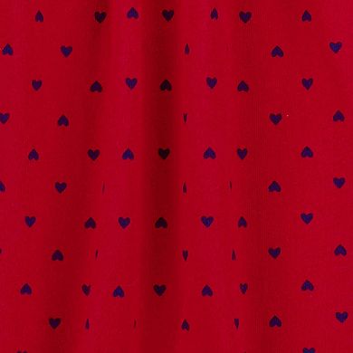 Baby Girl Carter's Polka Dot Heart Flutter Sleeve Jumpsuit