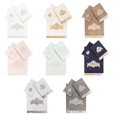 Linum Home Textiles Turkish Cotton May 3-piece Embellished Towel Set