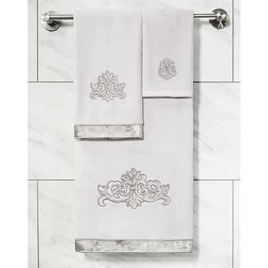 Linum Home Textiles Turkish Cotton May 2-piece Embellished Bath Towel Set