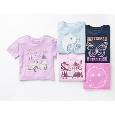 Girls 6-20 SO® Nashville Music City Boxy Tee in Regular & Plus