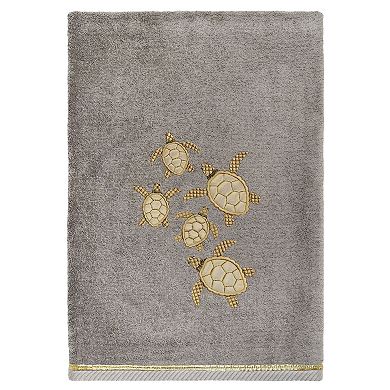 Linum Home Textiles Turkish Cotton Tortuga 2-piece Embellished Bath Towel Set