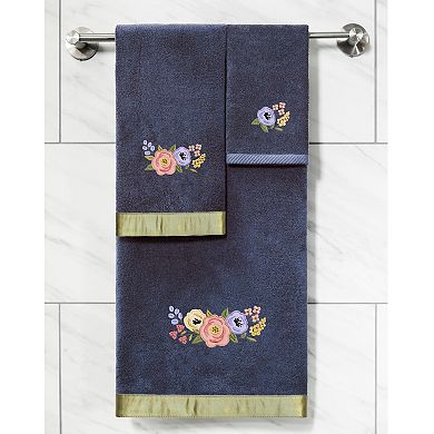 Linum Home Textiles Turkish Cotton Verano 2-piece Embellished Bath Towel Set