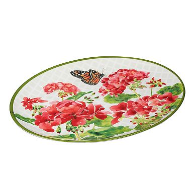 Certified International Geraniums 2-pc. Melamine Platter Set