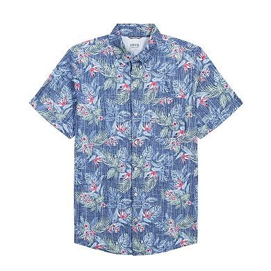 Men's IZOD Saltwater Dockside Printed Chambray Button-Down Shirt