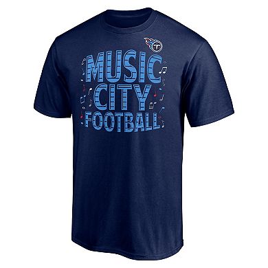 Men's Fanatics Navy Tennessee Titans Hometown Collection 1st Down T-Shirt