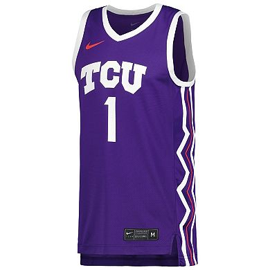 Men's Nike Purple TCU Horned Frogs Replica Basketball Jersey