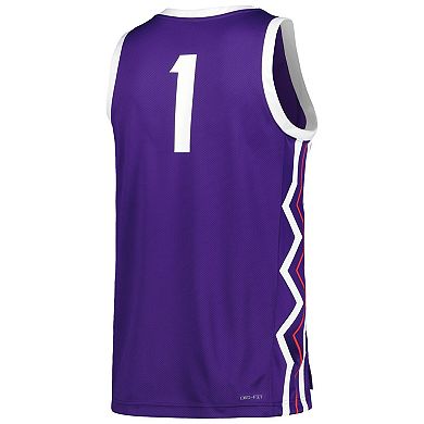 Men's Nike Purple TCU Horned Frogs Replica Basketball Jersey