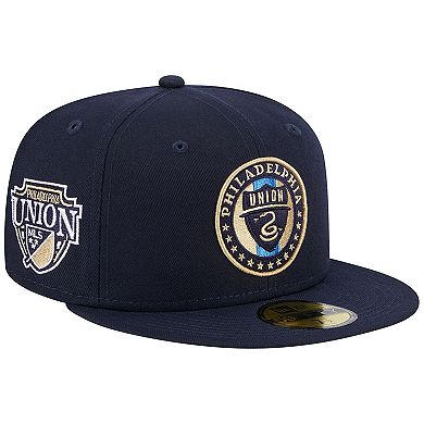 Men's New Era Navy Philadelphia Union Patch 59FIFTY Fitted Hat
