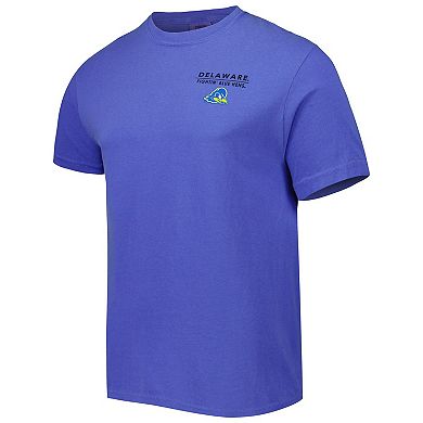 Men's Blue Delaware Fightin' Blue Hens Landscape Shield T-Shirt