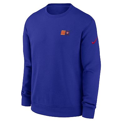 Men's Nike Blue Barcelona Club Fleece Pullover Sweatshirt