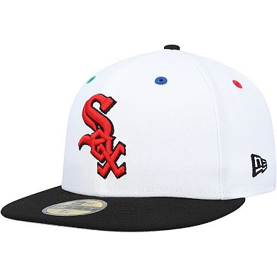 Men's New Era White/Black Chicago White Sox 95th Anniversary Primary Eye 59FIFTY Fitted Hat
