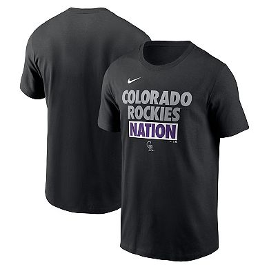 Men's Nike Black Colorado Rockies Rally Rule T-Shirt