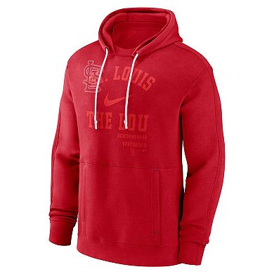 Men's Nike Red St. Louis Cardinals Statement Ball Game Pullover Hoodie