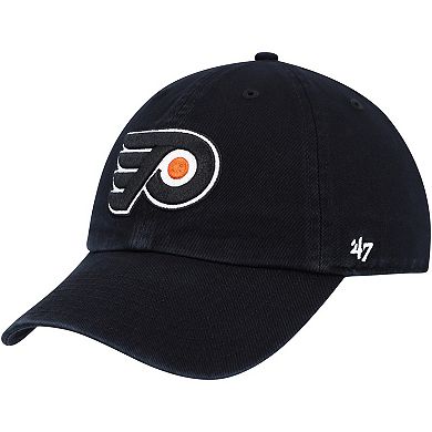 Men's '47 Black Philadelphia Flyers Clean Up Adjustable Hat