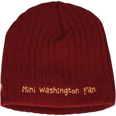 Infant New Era Burgundy Washington Commanders Mini Fan Beanie