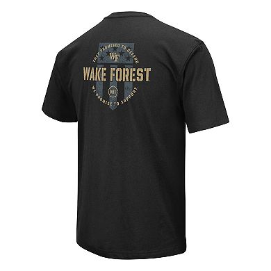 Men's Colosseum Black Wake Forest Demon Deacons OHT Military Appreciation T-Shirt