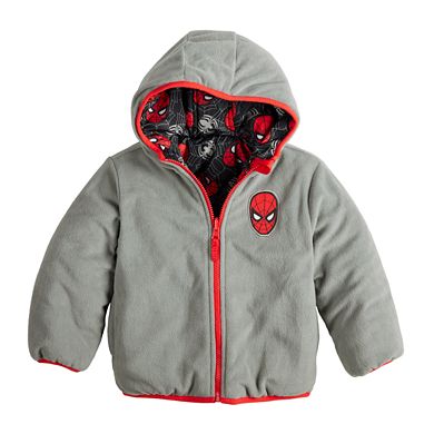 Toddler Boy Spider-Man Reversible Puffer Jacket