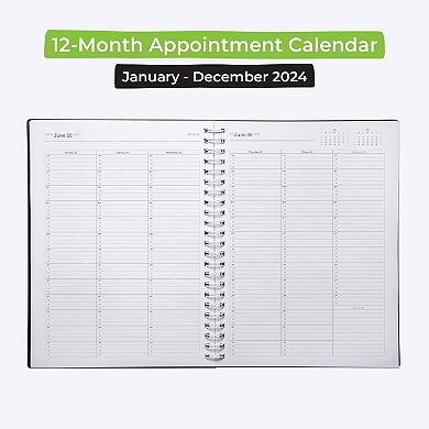Walldeca 2024 Appointment Weekly Planner, Annual Weekly & Monthly Planner, Jan - Dec 2024 8.5 X 11"