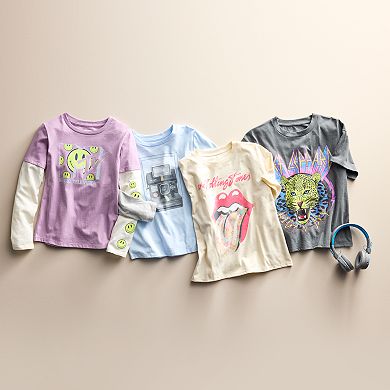 Girls 6-20 The Rolling Stones Graphic Tee in Regular & Plus Size