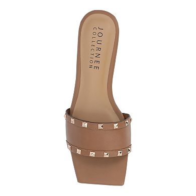 Journee Collection Treena Women's Studded Slide Sandals