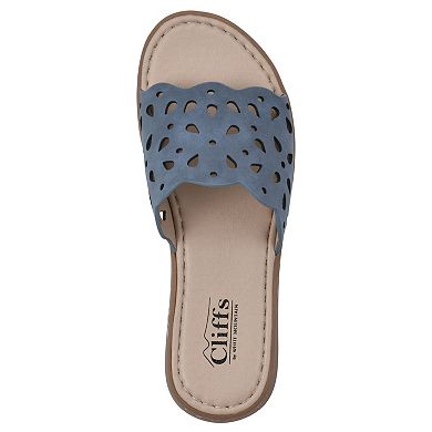 Cliffs by White Mountain Squad Women's Slide Sandals