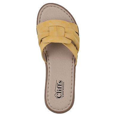 Cliffs by White Mountain Squarely Women's Slide Sandals