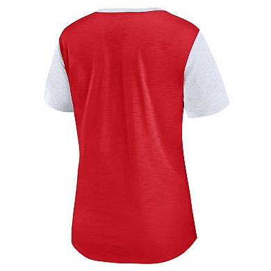 Women's Fanatics Branded Red Wisconsin Badgers Carver T-Shirt