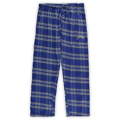 Men's Concepts Sport Powder Blue/Gray Los Angeles Chargers Big & Tall Flannel Sleep Set