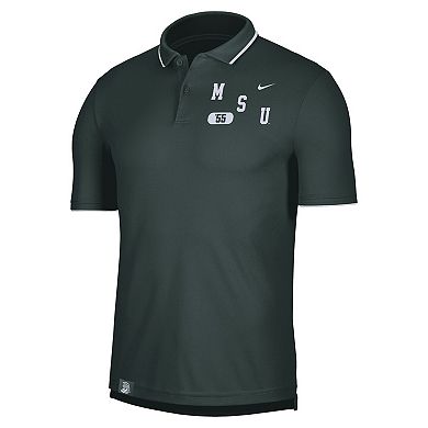Men's Nike Green Michigan State Spartans Wordmark Performance Polo