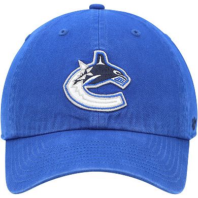 Men's '47 Blue Vancouver Canucks Team Clean Up Adjustable Hat