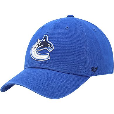 Men's '47 Blue Vancouver Canucks Team Clean Up Adjustable Hat