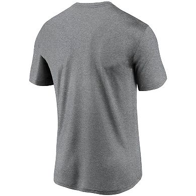 Men's Nike Heathered Charcoal Las Vegas Raiders Logo Essential Legend Performance T-Shirt
