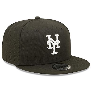 Men's New Era Black New York Mets Team 9FIFTY Snapback Hat