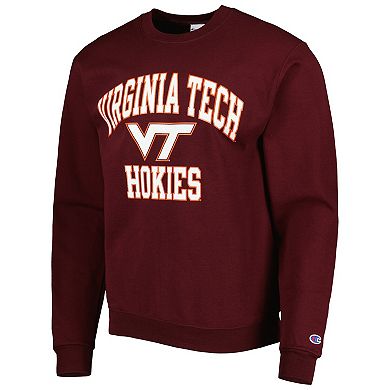 Men's Champion Maroon Virginia Tech Hokies High Motor Pullover Sweatshirt
