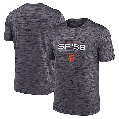 Men's Nike Black San Francisco Giants Wordmark Velocity Performance T-Shirt