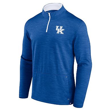 Men's Fanatics Branded Royal Kentucky Wildcats Classic Homefield Quarter-Zip Top