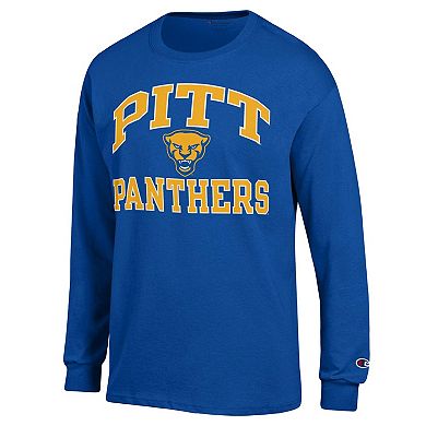 Men's Champion Royal Pitt Panthers High Motor Long Sleeve T-Shirt
