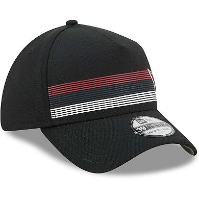 Men's New Era Black Arizona Cardinals Flawless Stripe 39THIRTY Flex Hat